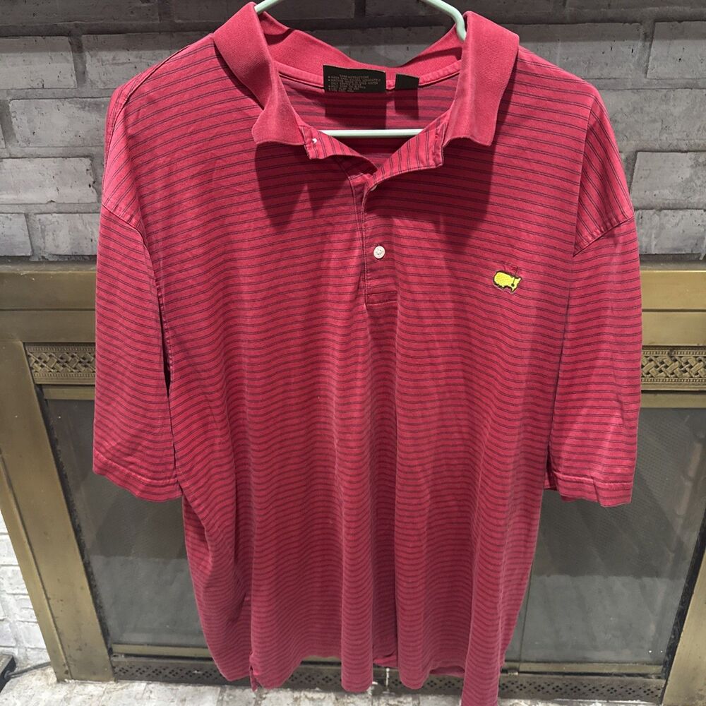 Vintage Augusta National Golf Shop Masters Men’s Polo Size XL Red.